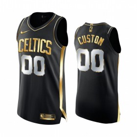 NBA Boston Celtics Trikot Benutzerdefinierte 2020-21 Schwarz Golden Edition Swingman - Herren